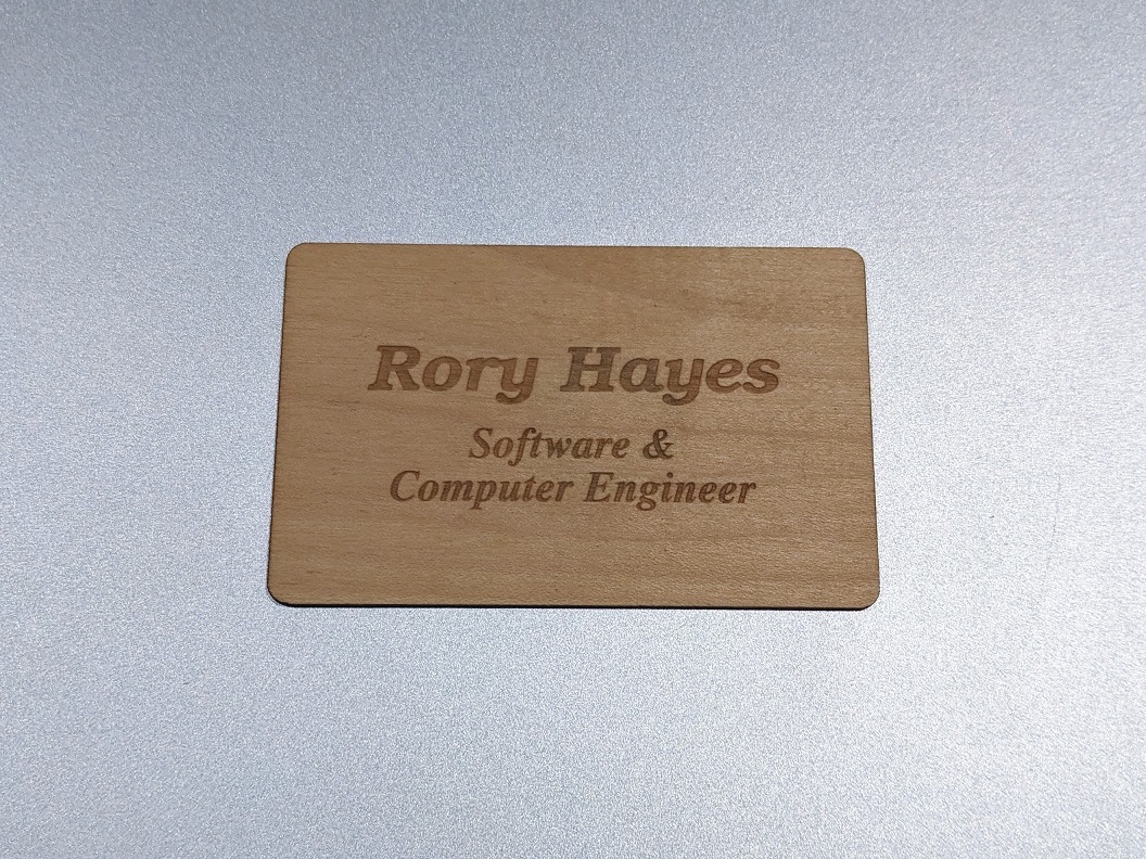 $2 DIY custom NFC Business Cards